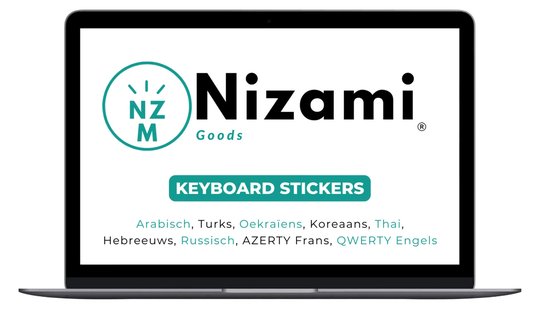 Autocollants pour clavier japonais QWERTY – Zwart – Alphabet japonais