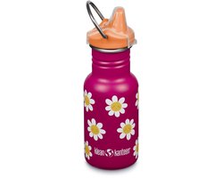 Klean Kanteen Kinder Drinkfles Classic Narrow 355ml/12oz met sippydop - Happy Flowers