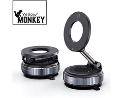 MAGIC 7 - Magnetische Magsafe Telefoonhouder - zuignap - SUPER Vacuüm - incl. dashboard plaat - SUPER STERK - Eenvoudige bevestiging. Perfect voor Opel Rocks, Citroën Ami, Fiat Topolino, Aixam