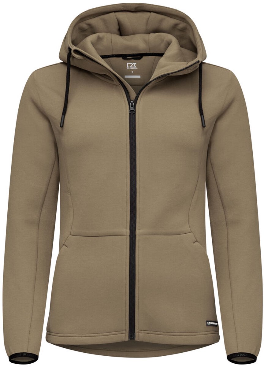 Cutter & Buck Pemberton Hood FZ Dames 358419 - Khaki - 36/S