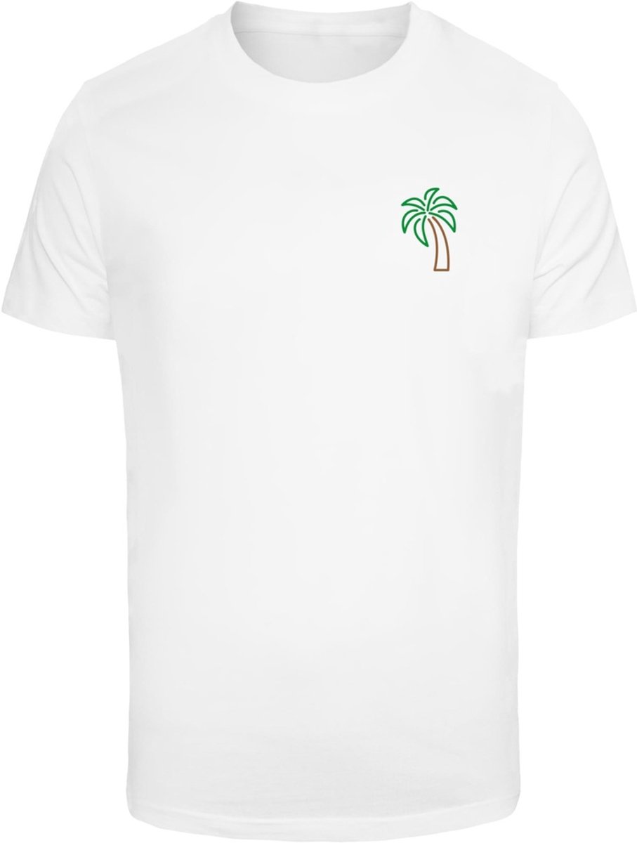 Mister Tee Coconut Tree Heren T-shirt 3XL Wit