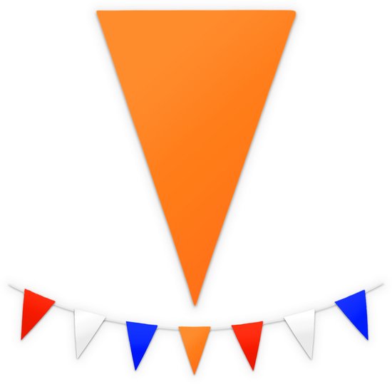 BTH - Slingers - Rood-Wit-Blauw-Oranje - Slingers Verjaardag - Vlaggenlijn - Verjaardag Versiering - Verjaardag - 1 Stuk