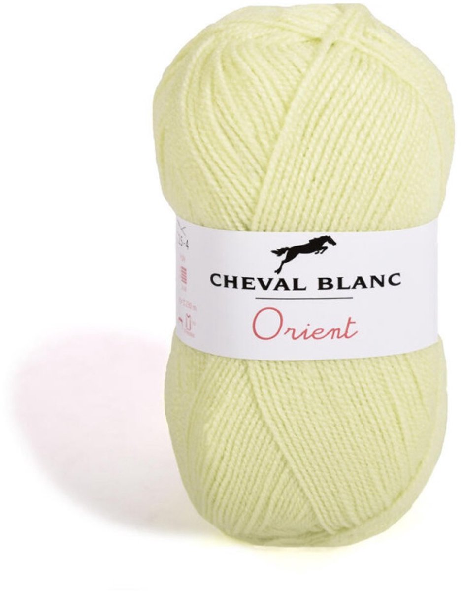 Orient Dun Acrylgaren - 5 bollen van 50 gram - Licht Lime (166) - pendikte 2,5/3 mm.