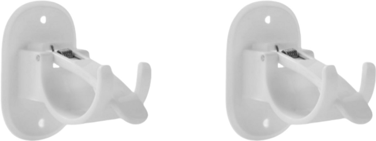 Sterke en discrete gordijnroedebeugels, 2-pack
