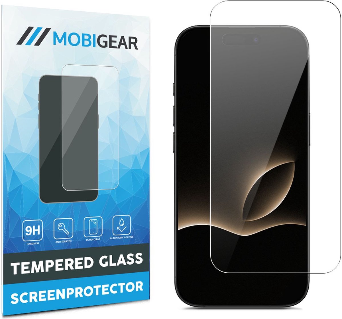 Mobigear Screenprotector geschikt voor Apple iPhone Air Glazen | Mobigear Screenprotector - Case Friendly