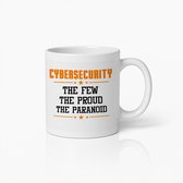 Cybersécurité : tasse « The Few The Proud The Paranoid » 330 ml – Cadeau Perfect pour les professionnels de l'informatique et les passionnés de sécurité
