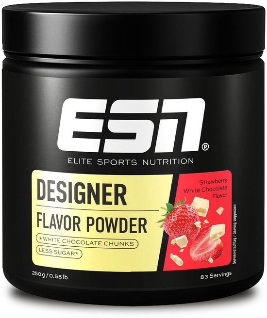 ESN Designer Flavor Powder, Strawberry White Chocolate, 250 g - smaakpoeder