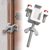 HASWARE Deurkettingslot, deurvergrendeling, stevige premium verdikte kettingsloten voor binnendeur, kinderveilig vergrendelingsslot, extra privacy en veiligheid voor thuis (zilver