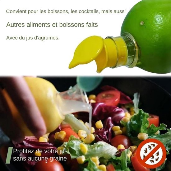 sap centrifuge - Handmatige Citroenpers - Sapbeker - citroensapcentrifuge - Limoenpers - sinaasappelpers - sapcentrifuges groenten en fruit - Lemon squeezer - Citrusknijper - Fruitpers - Sinaasappelpers - geel van Merkloos — afbeelding 4