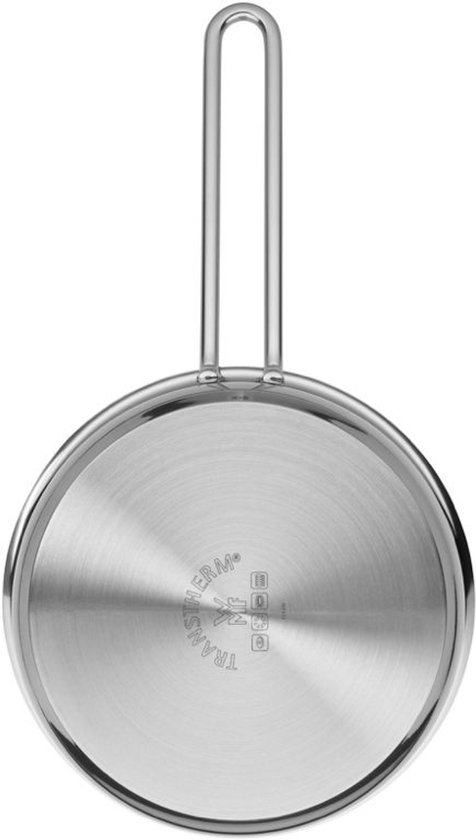 Wecook! Steelpan, 18 cm, kleine pan, inductie, 2,1 l, roestvrij staal, stapelbaar, voor kleine porties, eenpersoons huishouden Wecook! Steelpan, 18 cm, kleine pan, inductie, 2,1 l, roestvrij staal, stapelbaar, voor kleine porties, eenpersoons huishouden