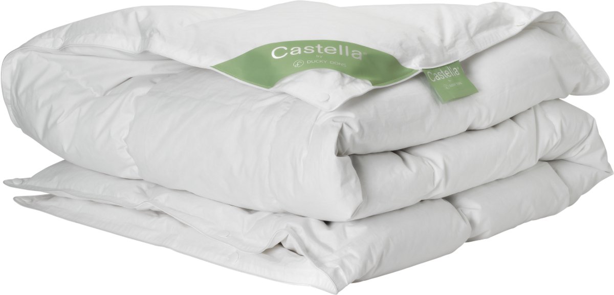 Castella Sirius All Year Dekbed | 140x220 cm - 90% Eendendons Eenpersoons Dekbed - Extra Lang - Enkel Dekbed voor alle Seizoenen - Anti-Huisstofmijt - Ventilerend & Absorberend