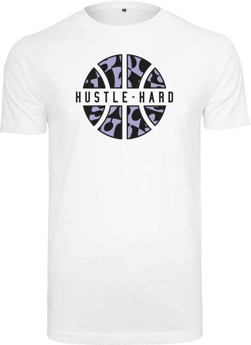 Mister Tee Hustle Hard Heren T-shirt M Wit