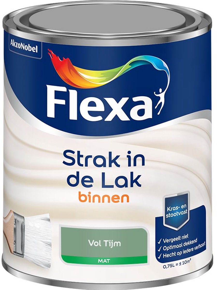 Flexa - Strak in de Lak Binnenlak Mat - Vol Tijm - Mengverf - 0.75 L