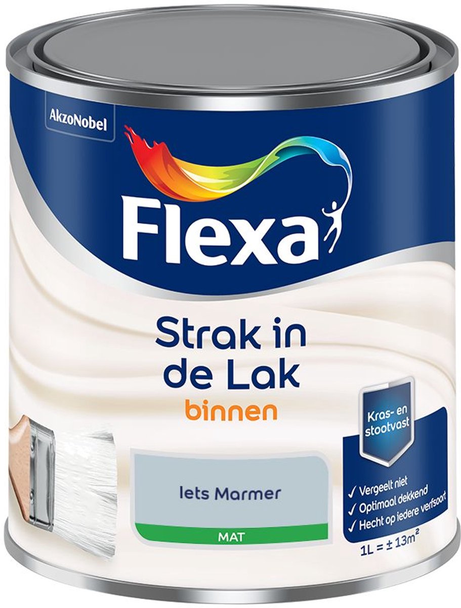 Flexa - Strak in de Lak Binnenlak Mat - Iets Marmer - Mengverf - 1 L