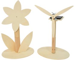 PLAYmake Solar Set voor 4-in-1 Houtbewerking Set voor Kinderen - Houtsnijset - Speelgoed Gereedschapset - Cadeautjes voor Jongens en Meisjes - Vanaf 5 Jaar - Crafts&Co