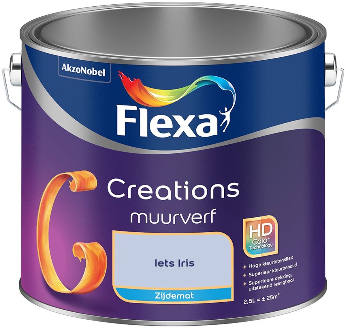 Flexa Creations Muurverf Zijdemat Iets Iris 2,5 L
