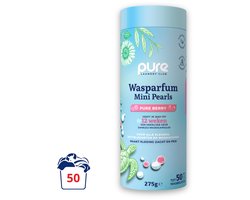 Pure Laundry Club Wasparfum Mini Pearls - Pure Berry - 50 Wasbeurten - Luxe Geurbooster van Bessen & Witte Muskus - Tot 12 Weken Frisse Was - 100% Plasticvrij, Natuurlijk & Vegan Wasparels - Geurparels Wasmachine