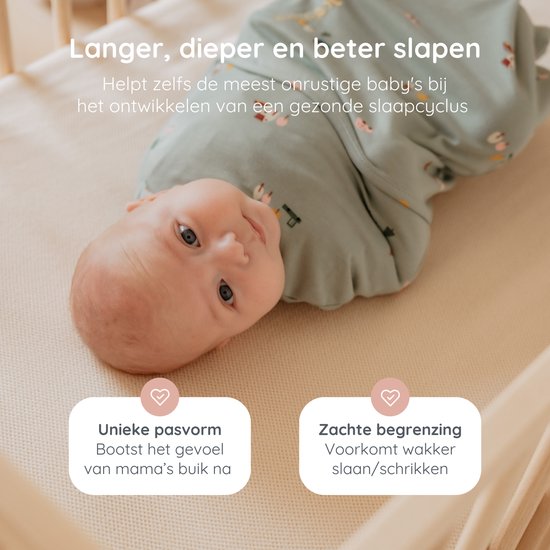 Puckababy Piep Inbakerslaapzakje baby (0-3m) - Tiny Village - Katoen TOG 0.5 - Zomerslaapzak van Puckababy — afbeelding 3