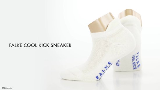 FALKE Cool Kick kort eenkleurig functioneel materiaal sneakersokken enkelsokken dames beige - maat 39-41