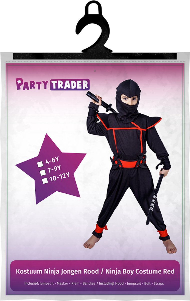 Ninja verkleedpak kind - maat 128 - Cadeaus & gadgets kopen? | Korting tot 27