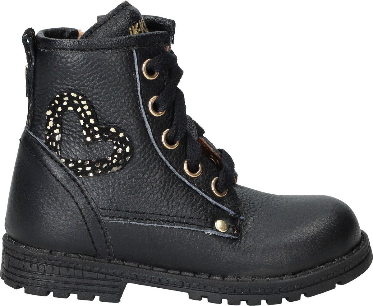 IK-KE Veterboots - Meisjes - Zwart - Maat:26