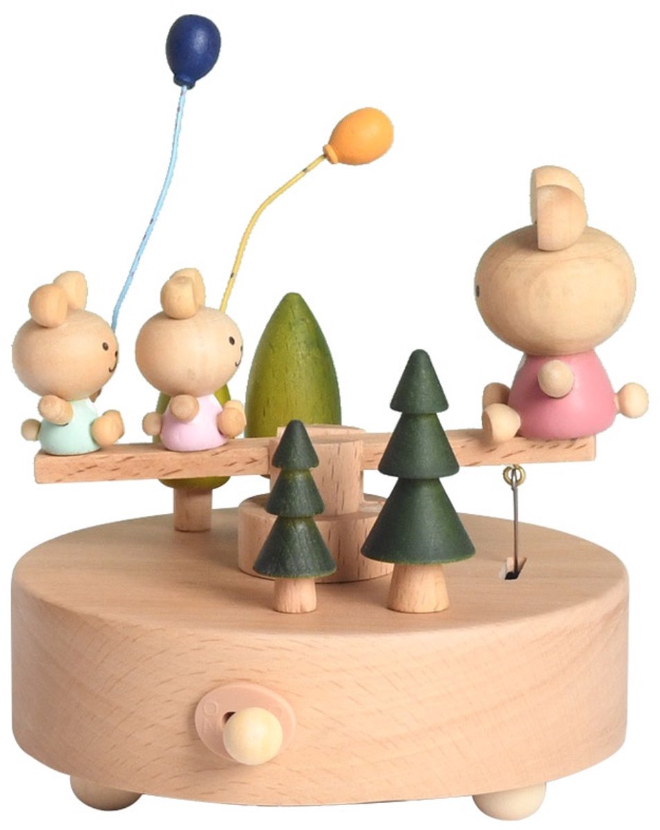 Bébli - Wooden Music Box Seesaw - Melody: 'The city of the sky'