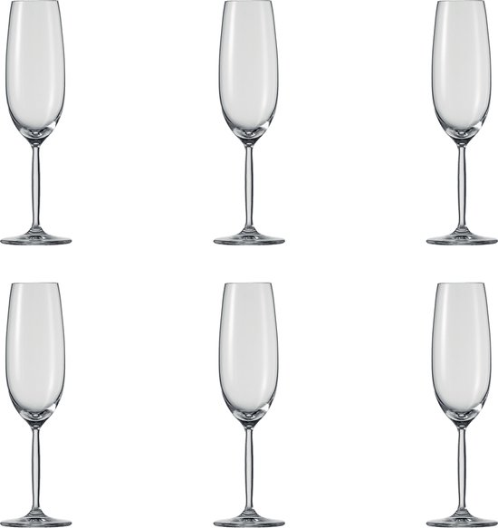Schott Zwiesel Diva Champagneflûte met MP 7 - 0.22 Ltr - set van 6