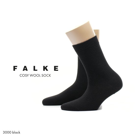 FALKE Cosy Wool chaussettes en laine épaisses et chaudes dames bleu - Taille 35-38