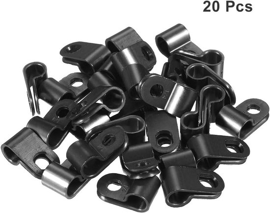 sourcing map 50 Stück Nylon R-Typ Kabelklemme Organizer Kabelclips für sourcing map 50 Stück Nylon R-Typ Kabelklemme Organizer Kabelclips für