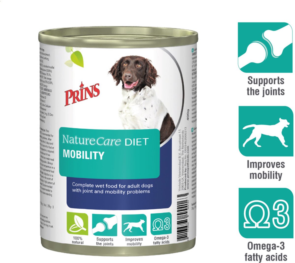 Prins - NatureCare - Hondenvoer Nat - Diet Mobility - 12 x 400g
