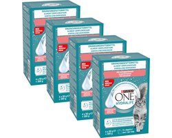 PURINA ONE Hydralife - Kattenvoer natvoer - Zalm - 24 x 50 g