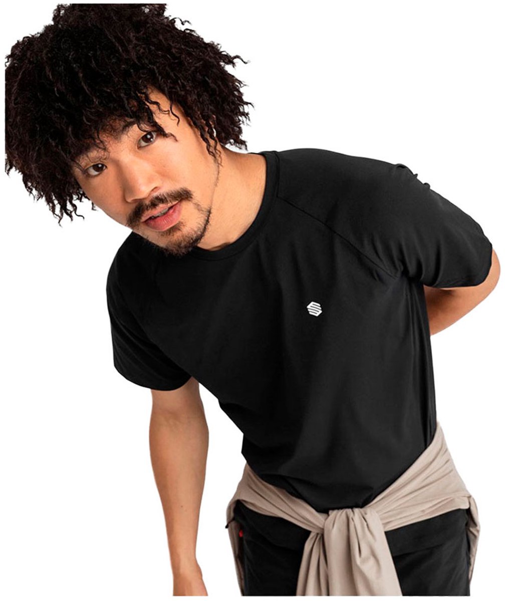 Siroko Cave T-shirt Met Korte Mouwen Man Zwart