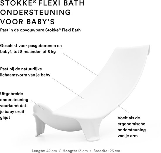 Stokke® Flexi Bath® Xl + Badinzet Bundle | Sandy Beige — afbeelding 5