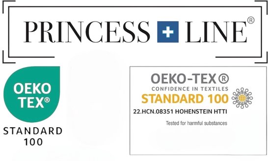 Logo Princess Line en OEKO-TEX Standard 100 keurmerken.