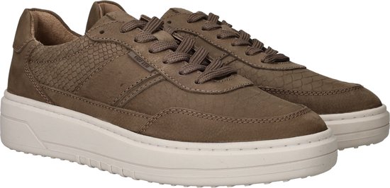 Taupe suède sneakers | Lage sneakers