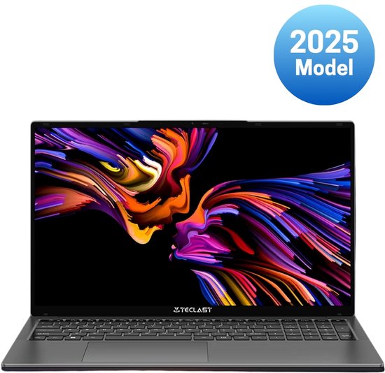 Fubzz Laptop 17.3 inch - Intel N150 Processor - 16GB RAM - 512GB SSD - Windows 11 Pro - Backlit Keyboard - 180° Kantelbaar - Mini HDMI