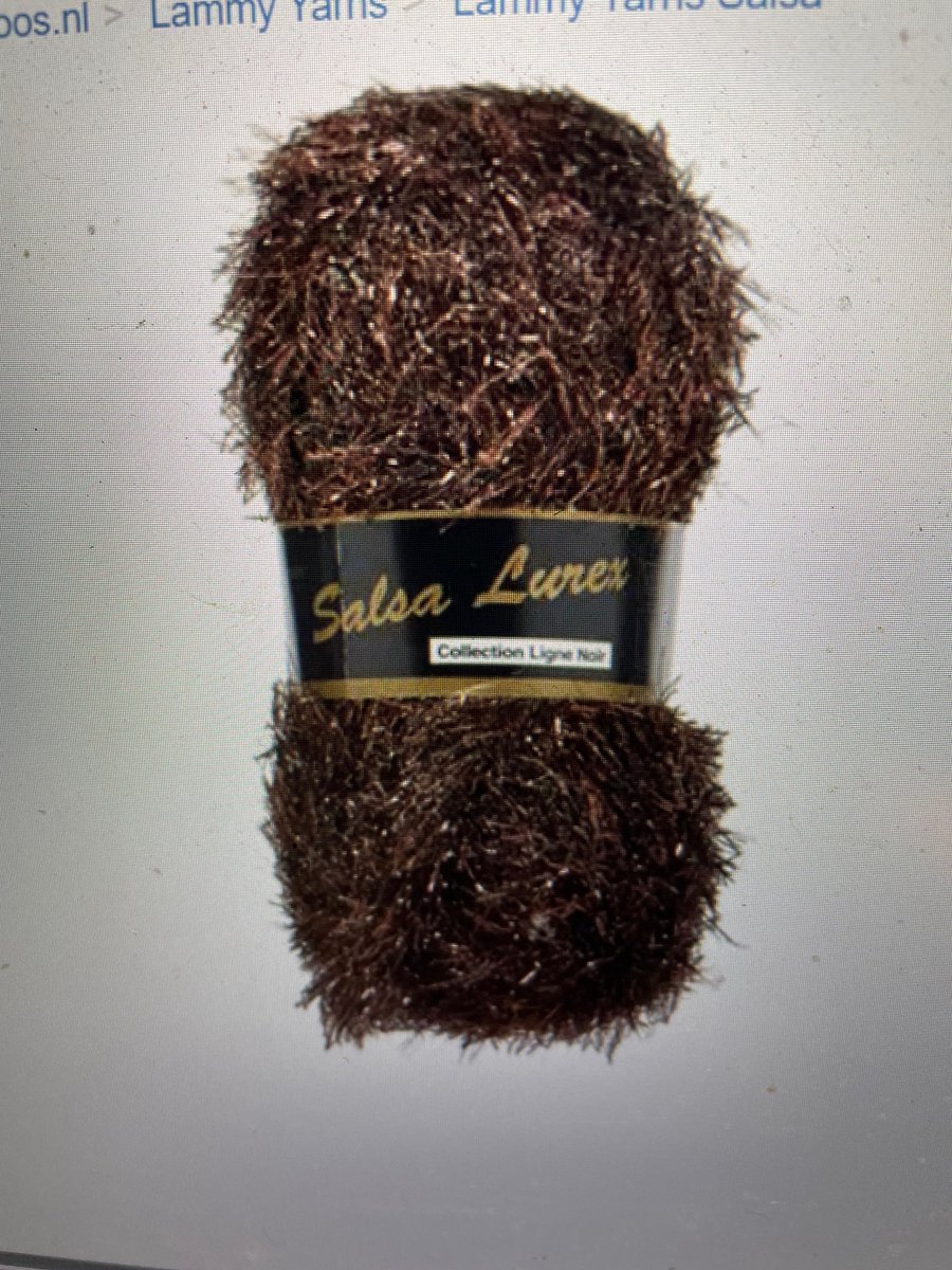 SALSA LUREX EYELASH GAREN - BRUIN 05 - PER 3 STUKS.