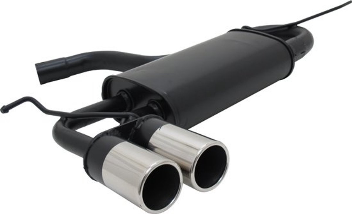 Sportuitlaat Audi A3 / VW Golf 5 / VW Golf 6 / VW Scirocco - Viking Choice - Zwart - RVS Eindpijp