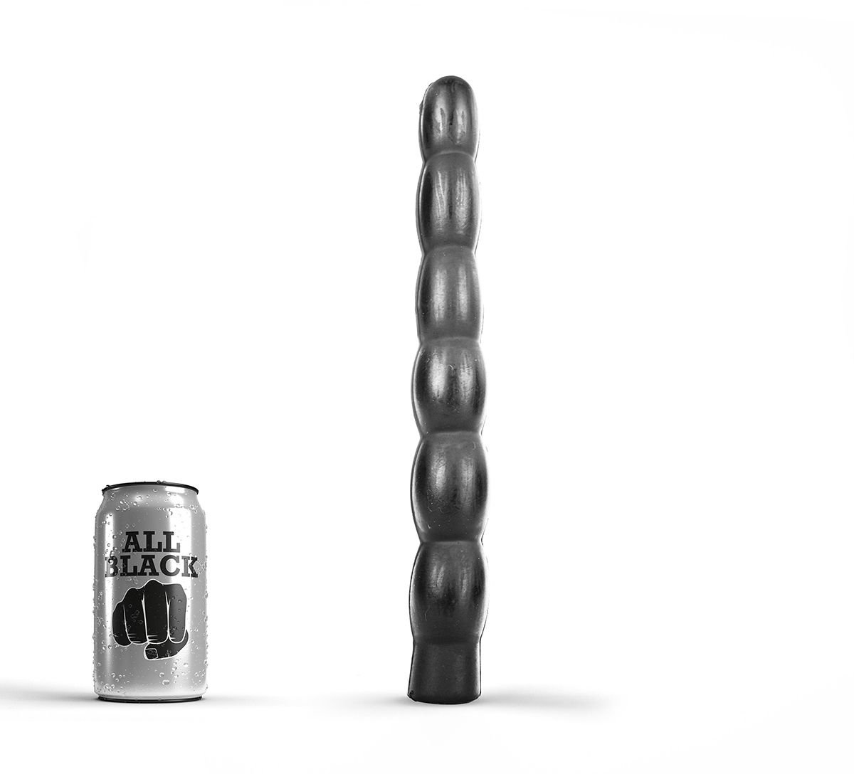 All Black Extra lange zwarte dildo 31.5 cm