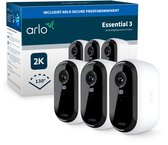 Arlo Essential3 2K beveiligingscamera - 3 IP-Camera's