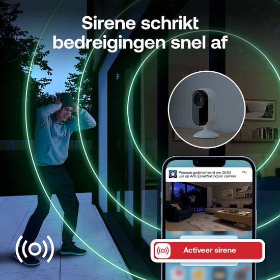 Arlo Essential3 2K beveiligingscamera voor binnen - 2 IP-Camera's van Arlo — afbeelding 3