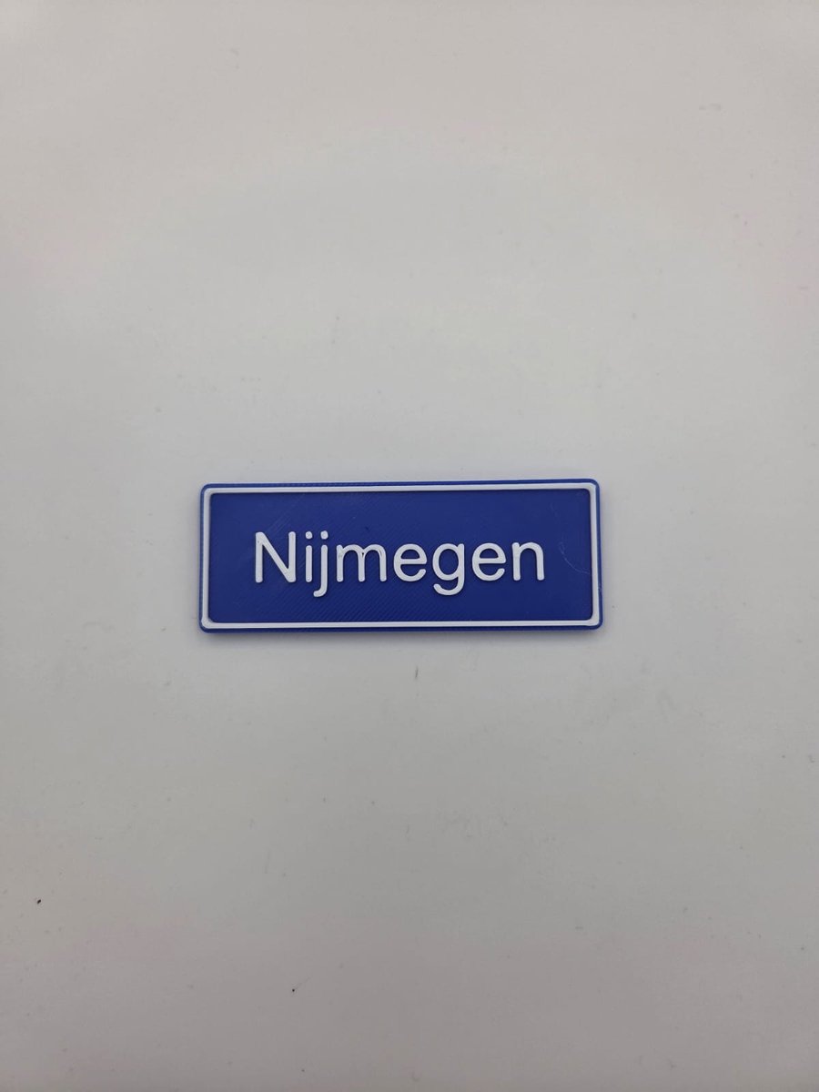 Koelkast Magneet plaatsnaam 8 X 3 CM Nijmegen