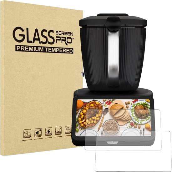 Lot de 2 Verres Trempé pour Thermomix TM6 Film Vitre Protection Ecran