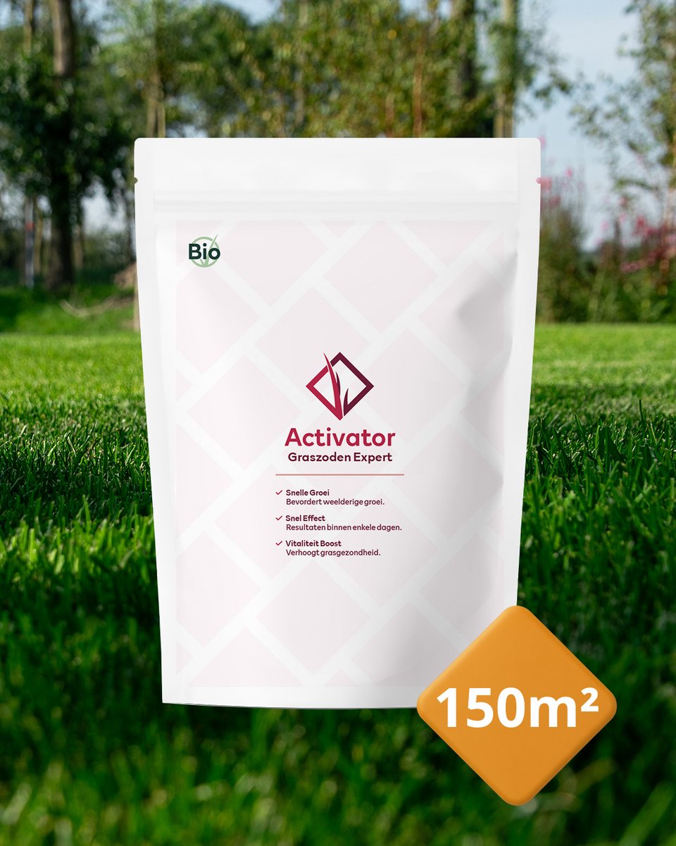 Graszoden Expert Bodemactivator (150m²) | Bodemverbeteraar - Graszaad - Gazonmest - Kunstmest - Kalk - IJzersulfaat