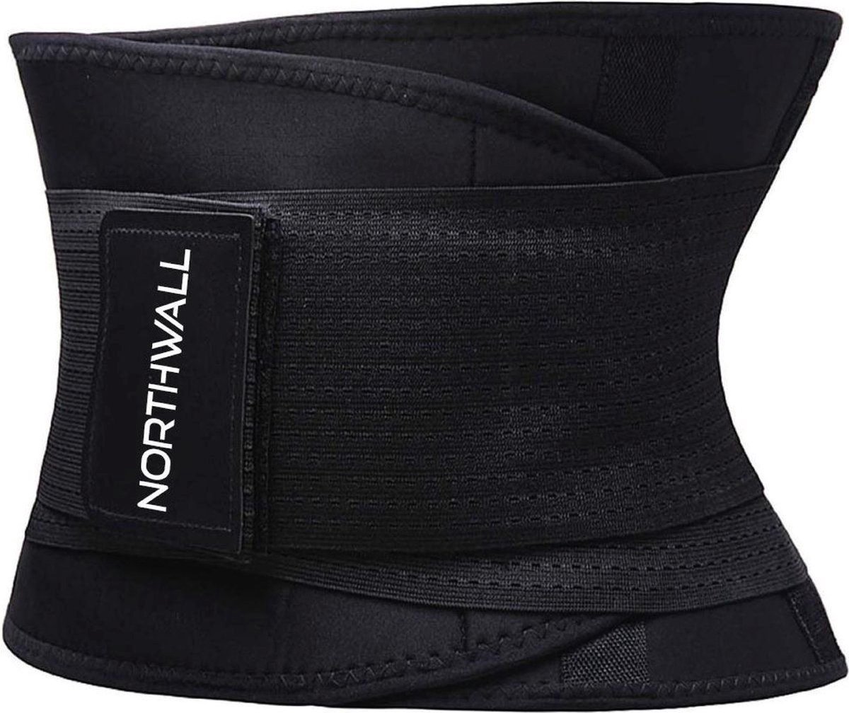 Northwall® Rugbrace voor Onderrug - Rug Corrector voor Onmiddelijke Pijnbestrijding, Rugondersteuning & Draagcomfort - Postuur Corrector - Rugband Zwart XXL (Taille: 121 - 140 cm)