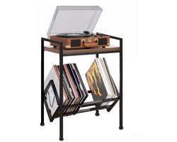 Goldcave Vinyl Opbergsysteem - LP Houder - Metaal Standaard Zwart - Platenhouder - Platenrek - Platenkast - LP Rek - Platenspeler meubel