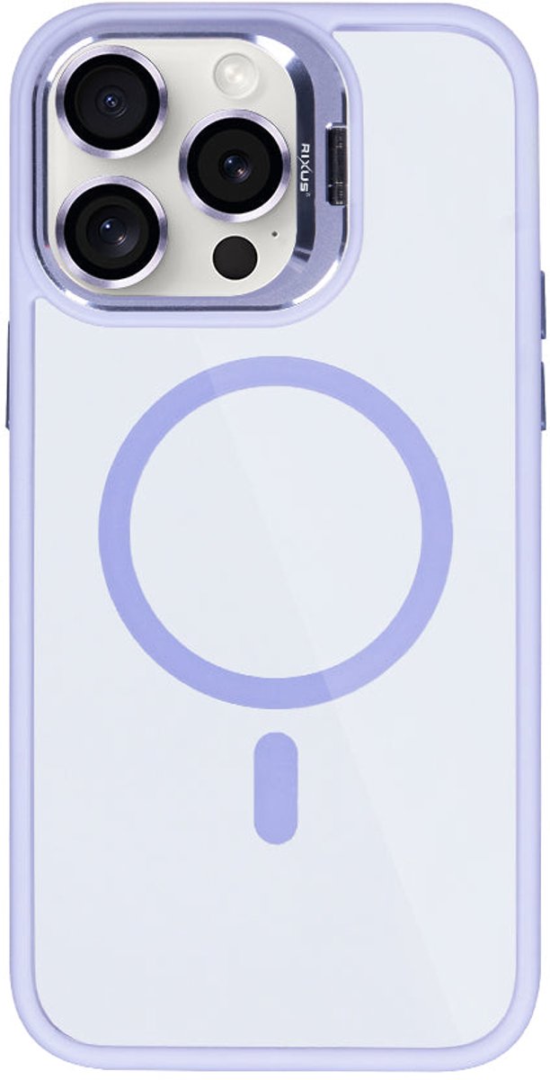 Rixus Classic 03 Case With MagSafe For Apple iPhone 15 Pro Max Light Purple