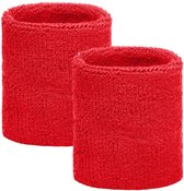 Bandeaux de poignet rouges 2 pièces