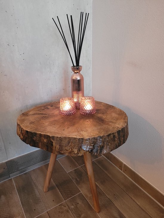 AGstyle - Boomstam - Bijzettafel - Boomstam Bijzettafel - Natuurlijk Design voor Jouw Interieur
