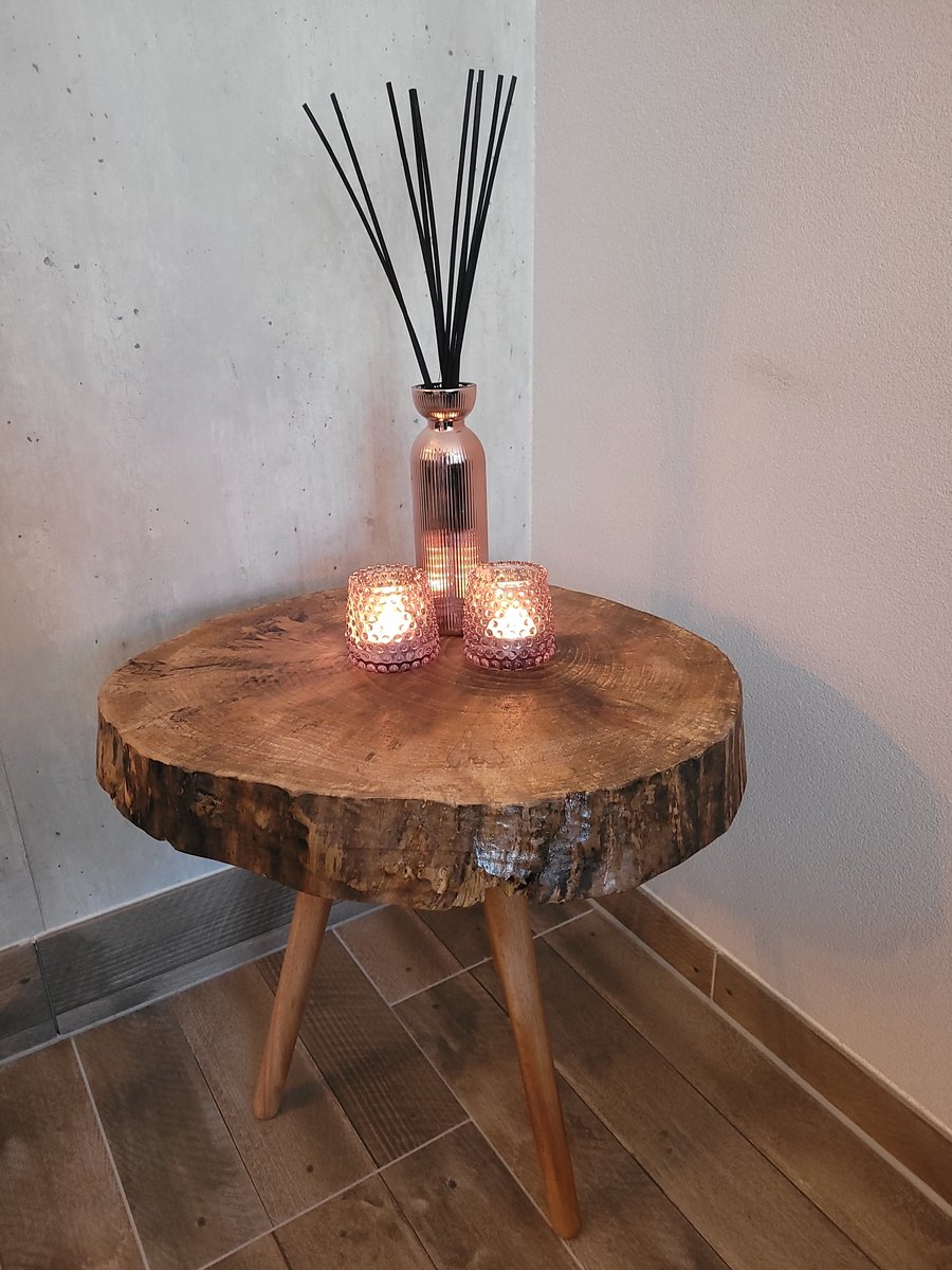 AGstyle - Boomstam - Bijzettafel - Boomstam Bijzettafel - Natuurlijk Design voor Jouw Interieur